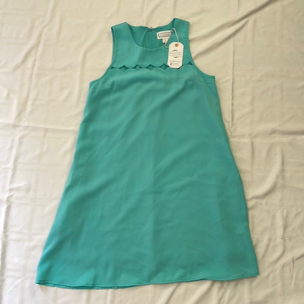 Loveriche turquoise dress with pockets
